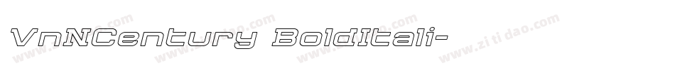 VnNCentury BoldItali字体转换